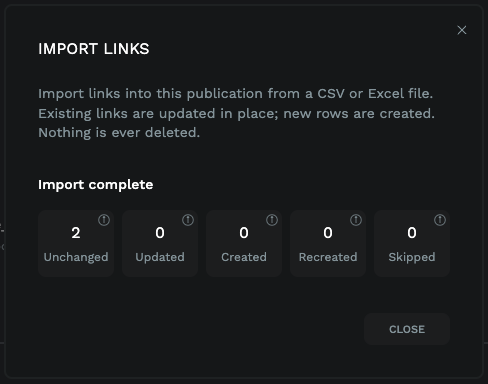 Import review details